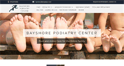 Desktop Screenshot of bayshorepodiatry.com