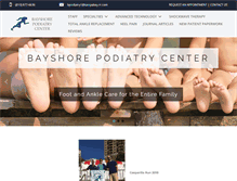 Tablet Screenshot of bayshorepodiatry.com